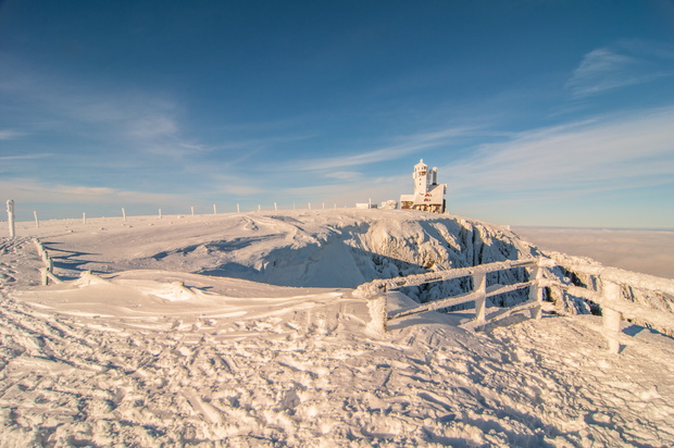 Winter,Sunset,Landscape,In,Karkonosze,Mountains,,?nie?ne,Kot?y,,Poland