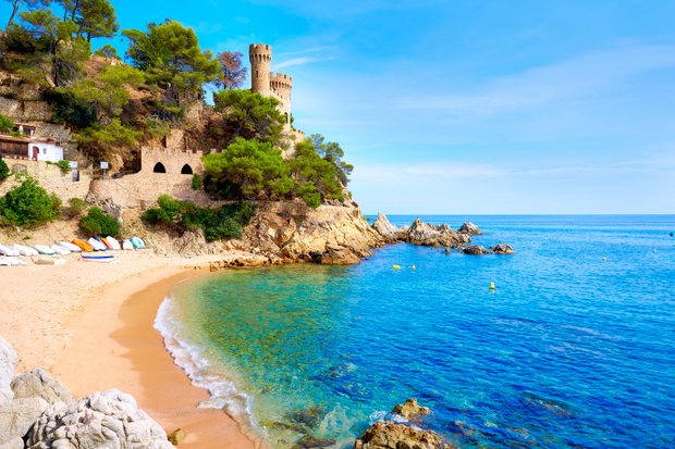 Na plaży w Lloret de Mar
