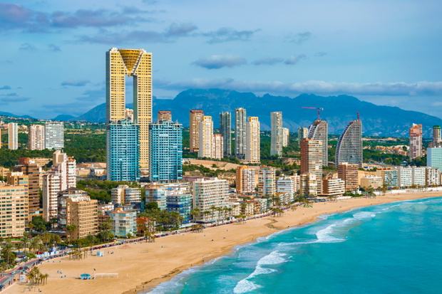 Benidorm z powietrza