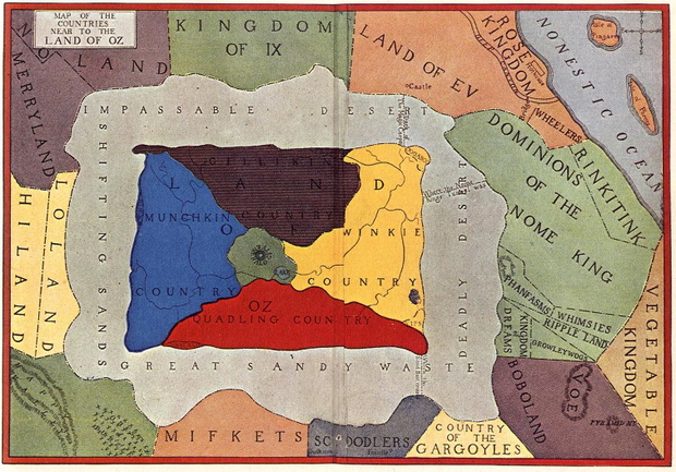 Mapa Krainy Oz