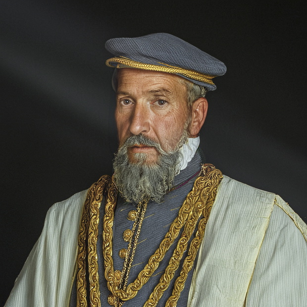 Król Zygmunt II August według rekonstrukcji historycznej National Geographic Polska