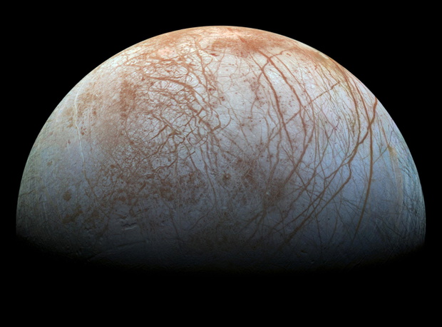 Europa,One,Of,Jupiters,Moons,Its,Surface,Is,A,Ice