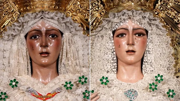 Nuestra Señora de la Esperanza przed i po