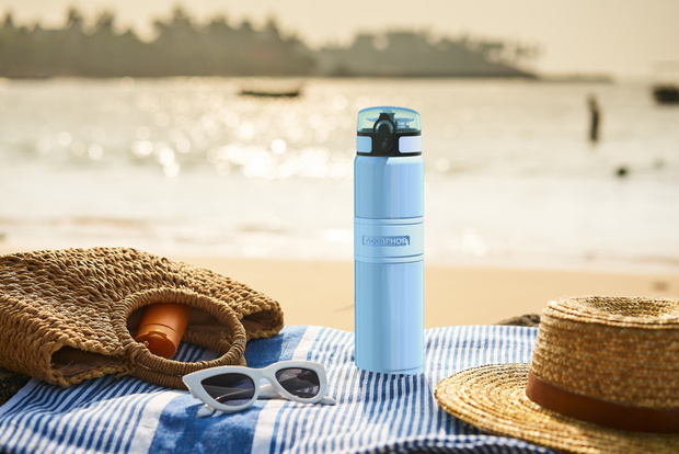 Sun,Protection,Gear,Laid,Out,On,Seaside,Day.,Straw,Hat,