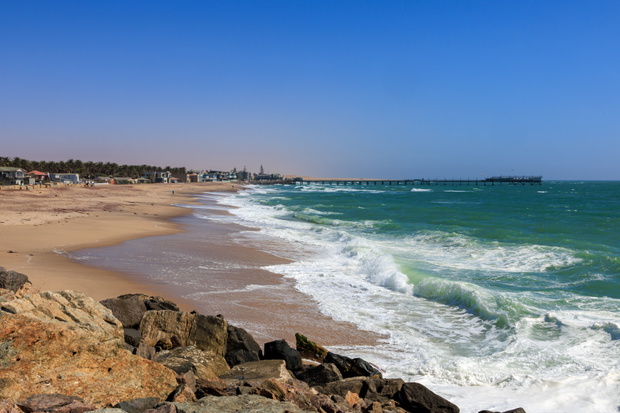 Plaża Swakopmund w Namibii