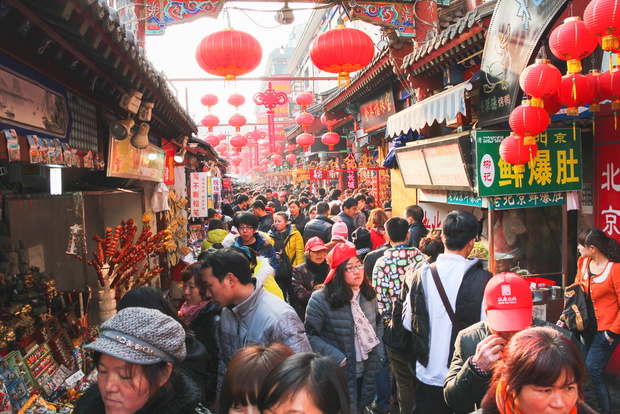 pekin, ulica Wangfujing Snack Street