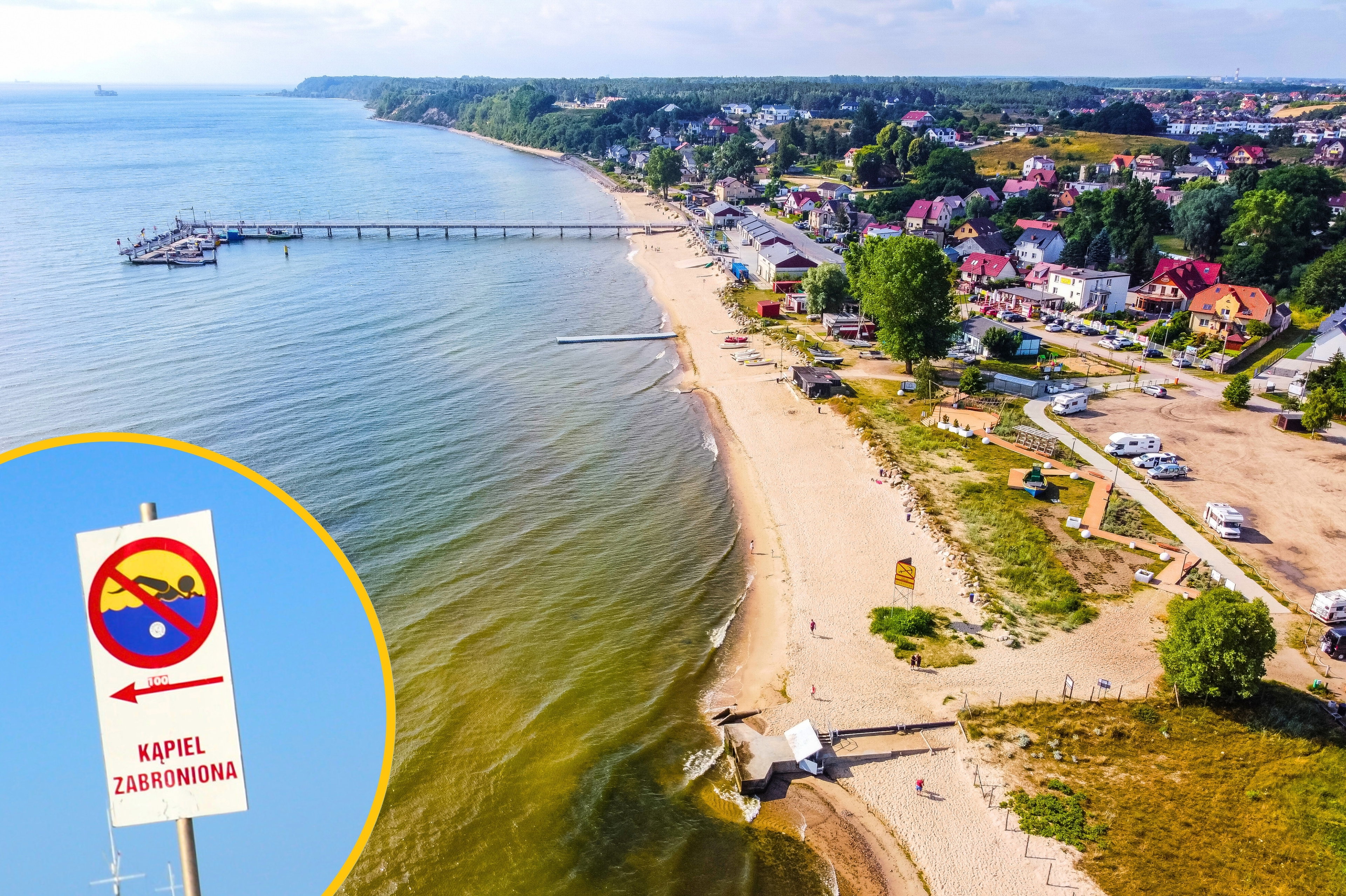 Sinice nad Bałtykiem. Zakaz kąpieli