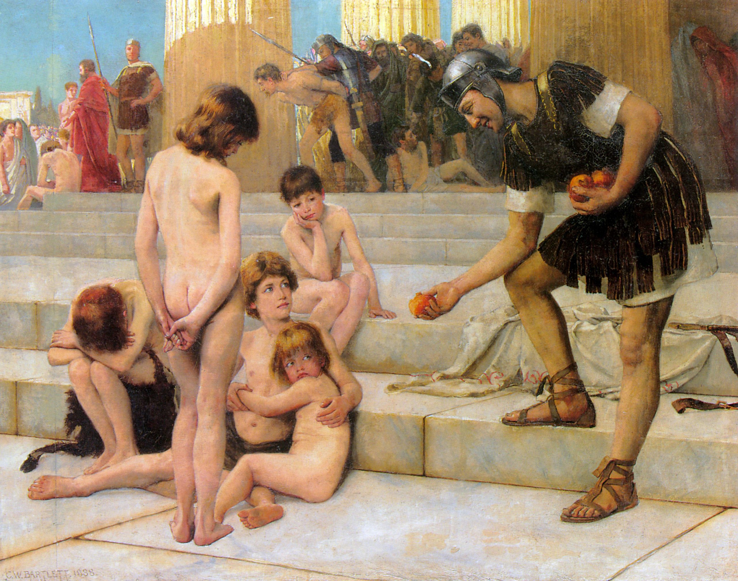 Niewolnictwo w Rzymie – historia i losy niewolników w starożytności (ryc. Charles William Bartlett, Wikimedia Commons, public domain)