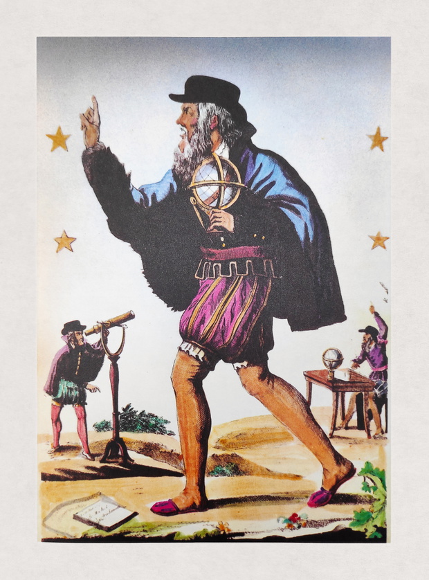 Portret Michela Nostradamusa, słynnego astrologa.