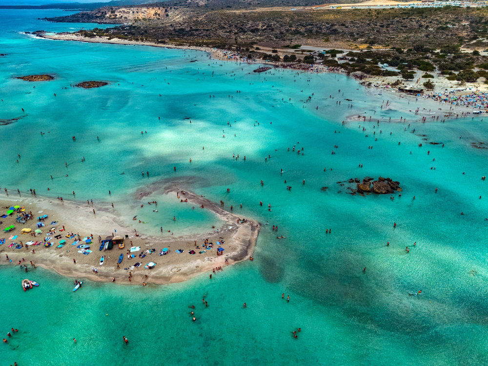 Plaża Elafonisi jest jedną z największych atrakcji Krety