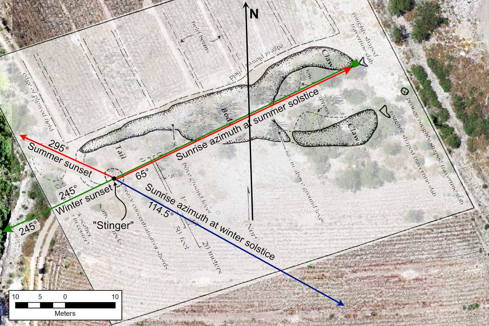 Archeolodzy odkryli kurhan w kształcie skorpiona. Tutaj czczono boga deszczu