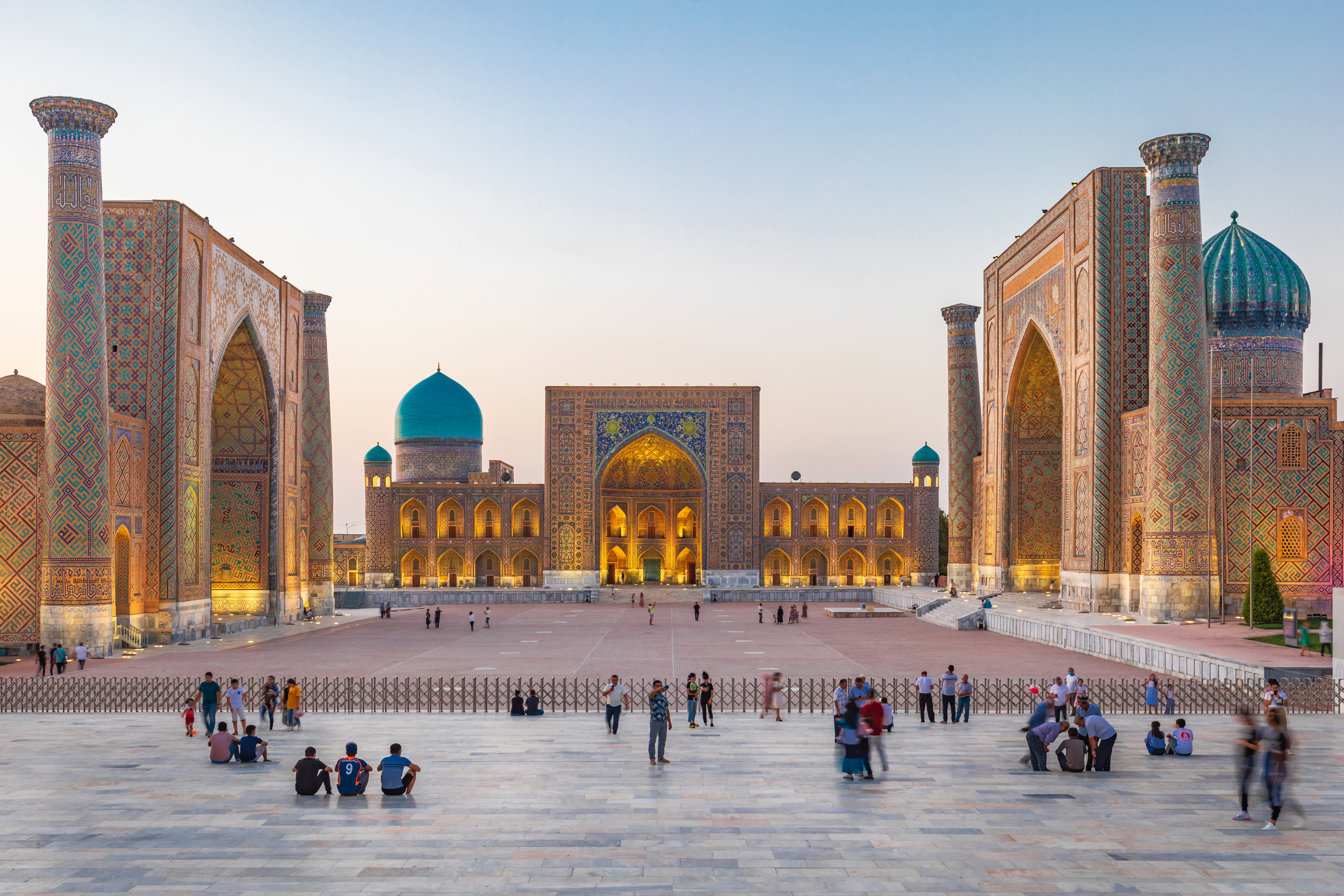 Plac Registan w Samarkandzie, jeden z najważniejszych zabytków miasta