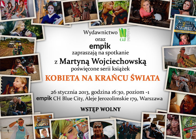 Zapraszamy na spotkanie autorskie z Martyną Wojciechowską!