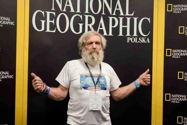 Aleksander Doba na Festiwalu Podróżników National Geographic fot. Oliwia Papatanasis