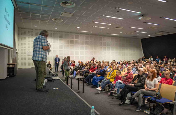 Aleksander Doba na Festiwalu Podróżników National Geographic fot. Paweł Głuza