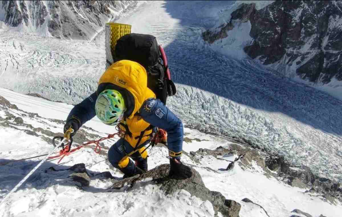 Magdalena Gorzkowska w trakcie ataku na K2 / fot. profil alpinistki na Facebooku