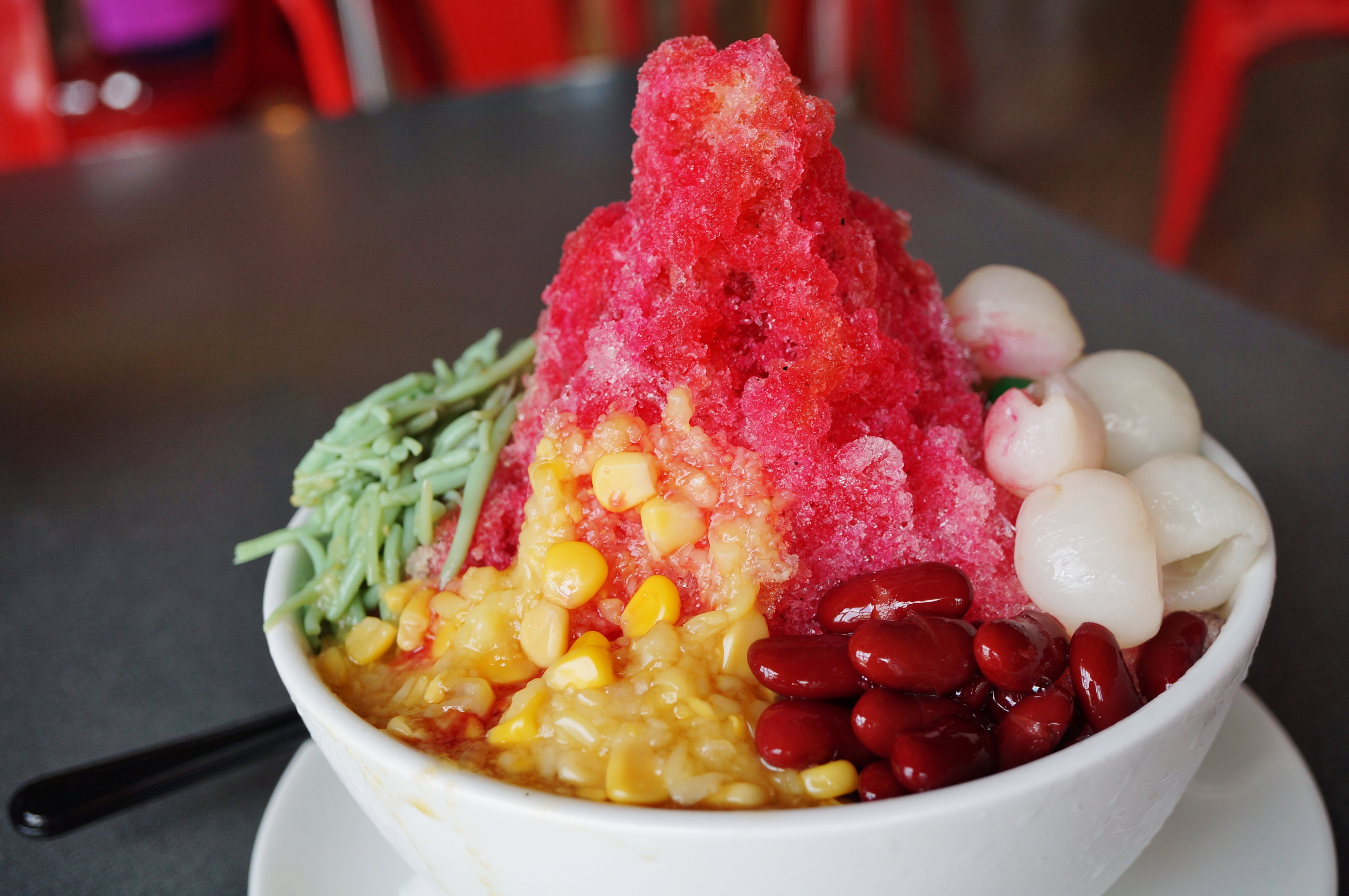 Ais kacang, Malezja, Singapur, Brunei