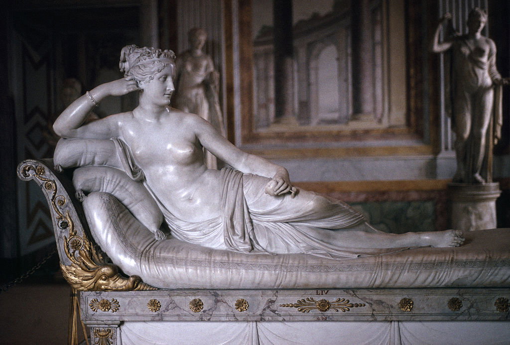 Paulina Borghese jako Venus Victrix