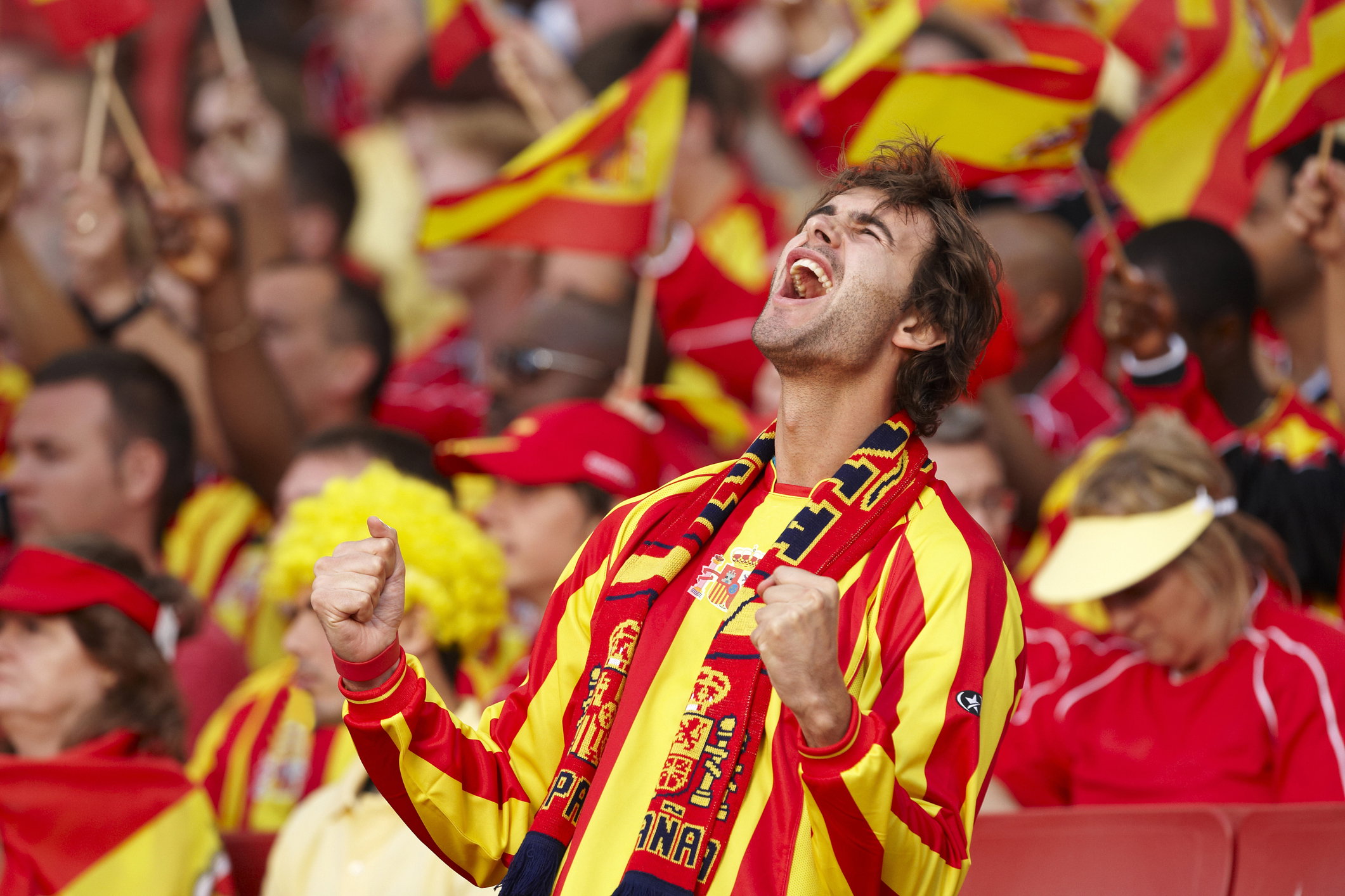 Kibicowanie może grozić zawałem serca (fot. Getty Images)