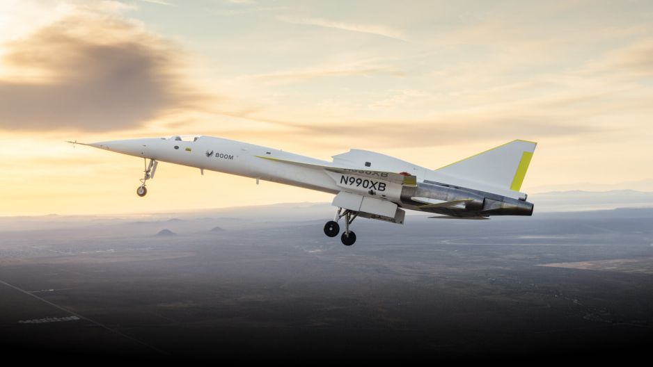 Naddźwiękowy samolot pasażerski przechodzi kluczowe testy. Czy wrócimy do ultraszybkich podróży lotniczych? (fot. Boom Supersonic)