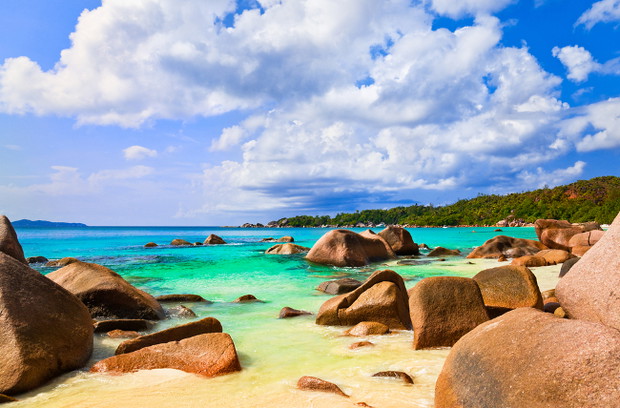 Anse Lazio (Wyspa Praslin, Seszele)