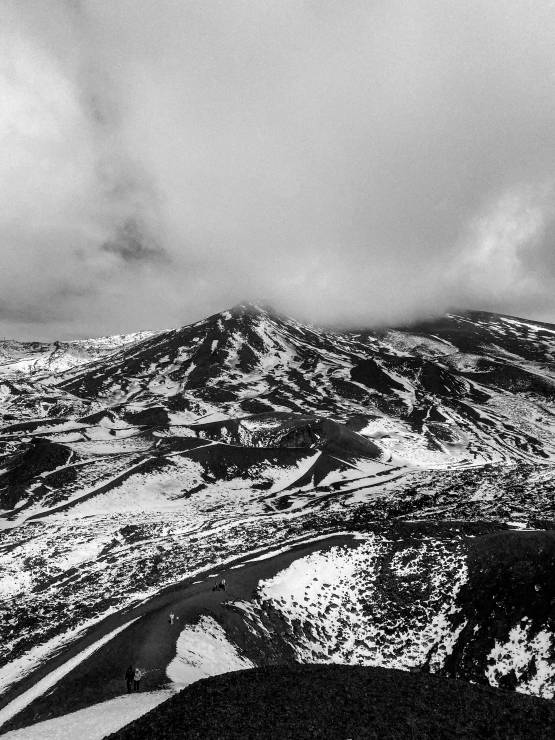 Wulkan Etna jak stracciatella
