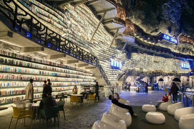 Cliffside Bookstore In China