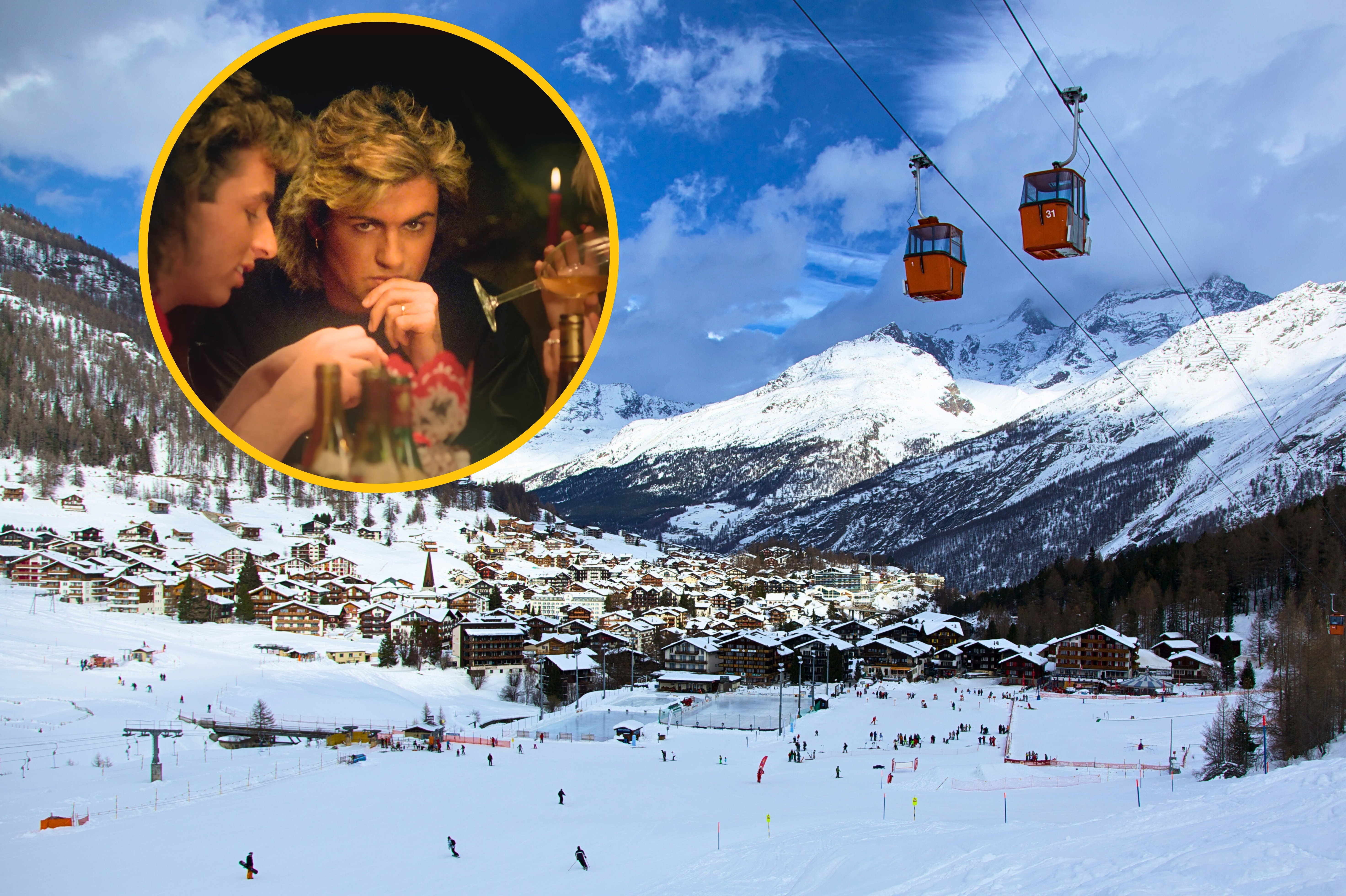 wioska Saas-Fee w Szwajcarii