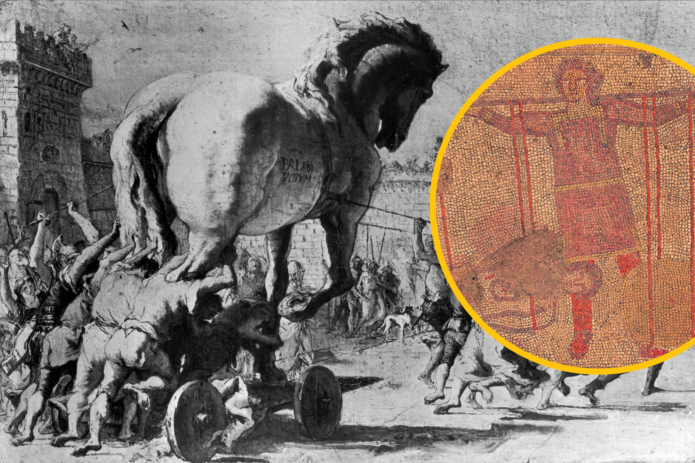 Starożytna mozaika z Brytanii przedstawia historię Troi... ale opowiedzianą nieco inaczej, niż robimy to obecnie
