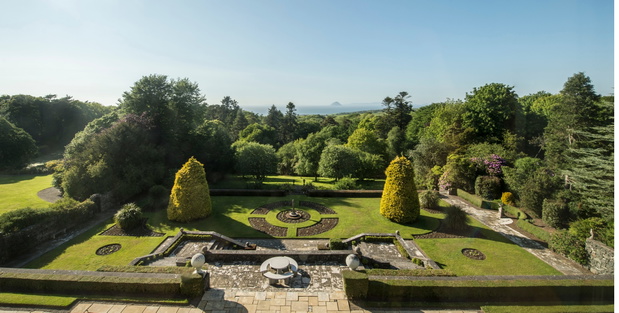 Widok z Glenapp Castle