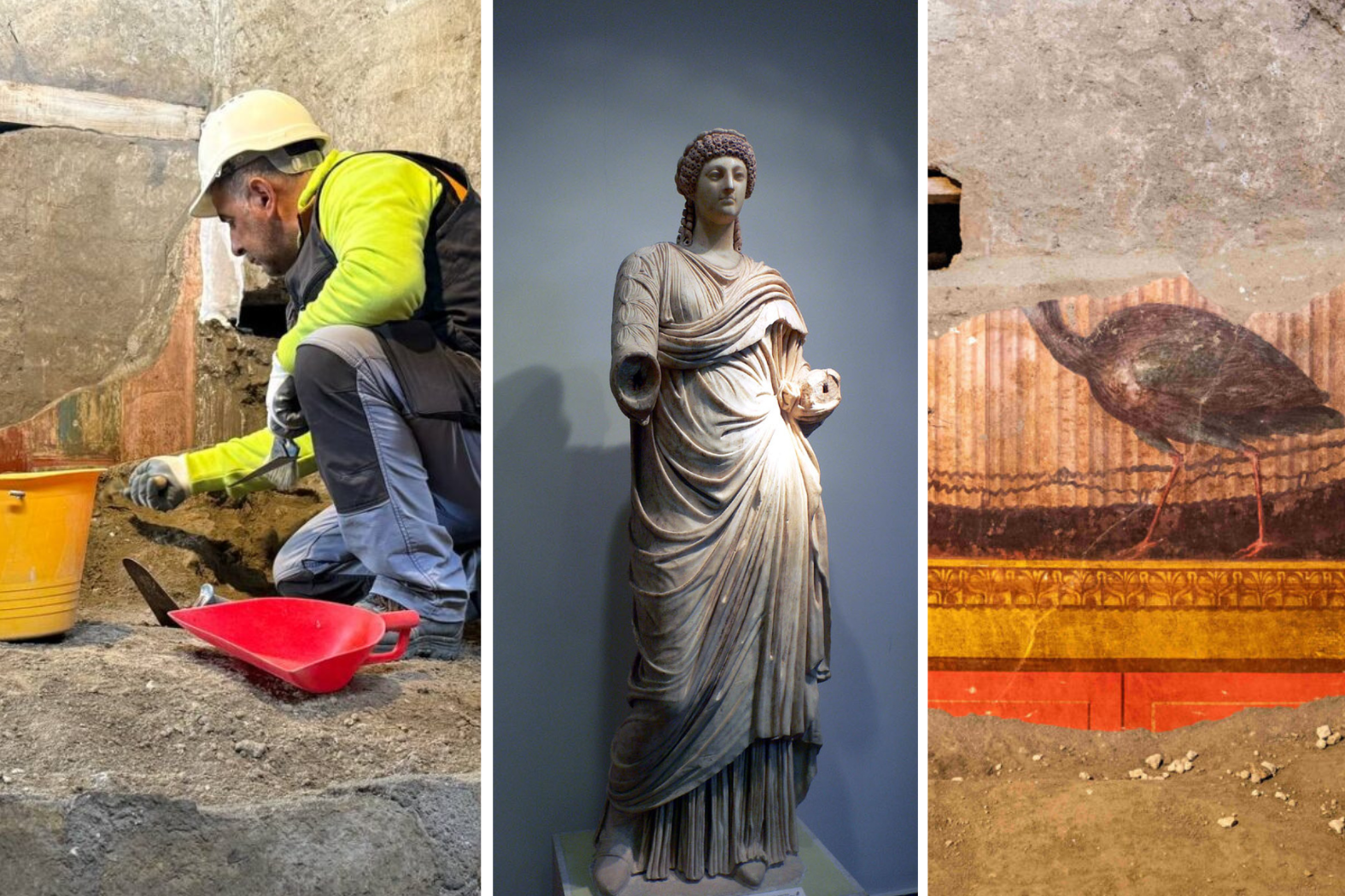 Archeolodzy znaleźli niezwykłe archeologiczne skarby w willi żony cesarza Nerona. Wśród nich… pawia