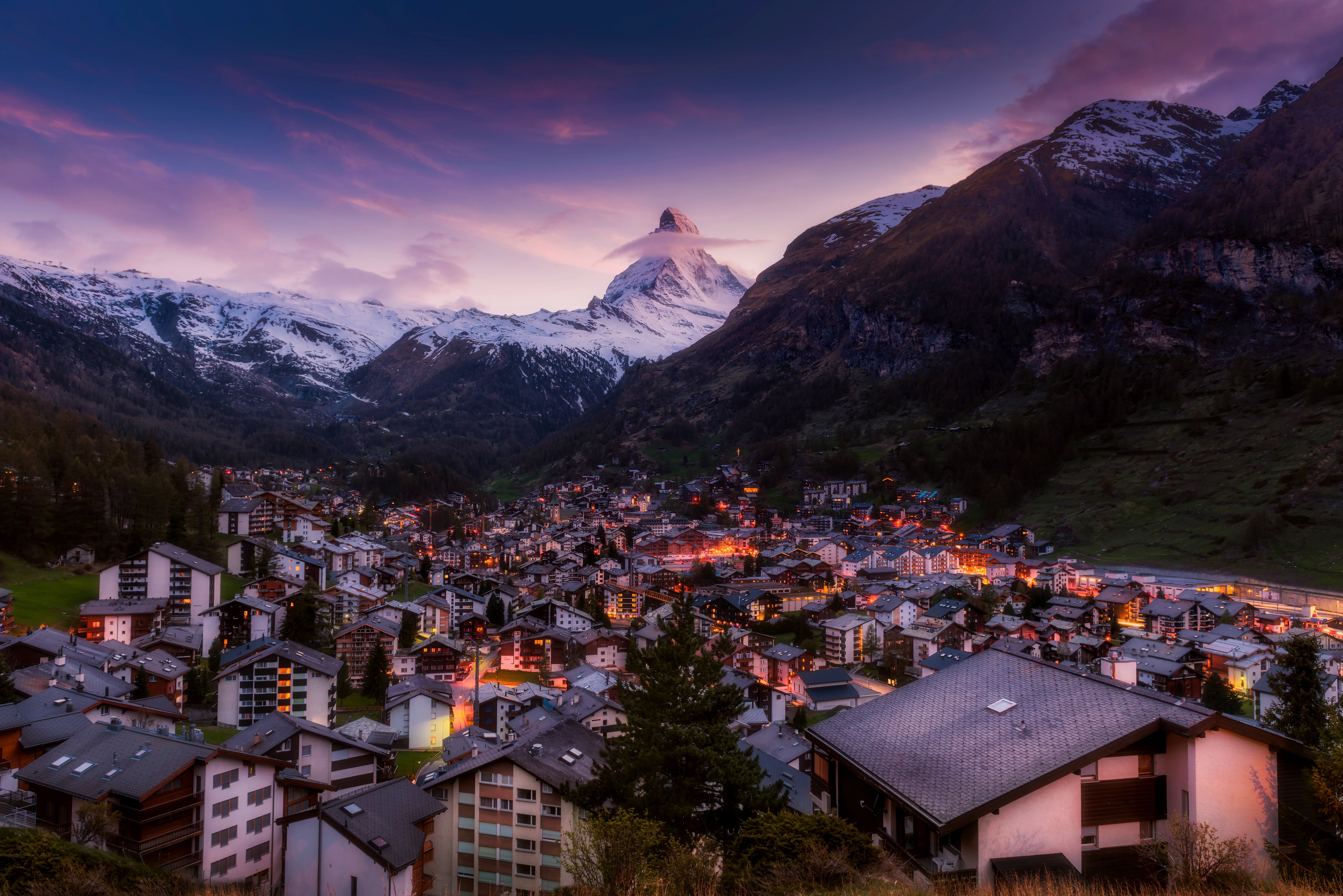 Matterhorn w Zermatt w Szwajcarii
