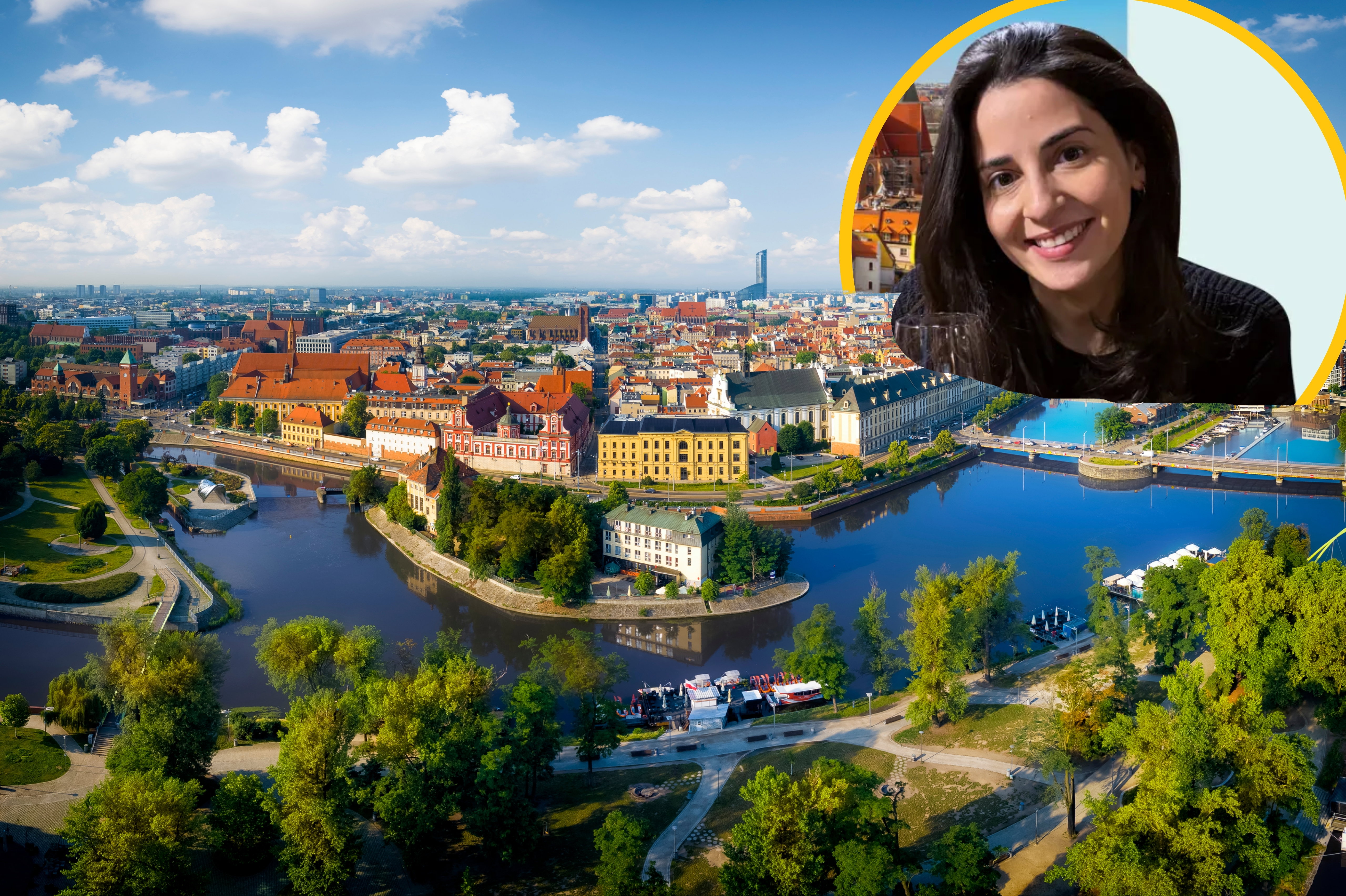 zagraniczna dzieninkarka zachwycona Wrocławiem