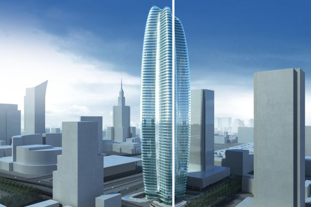 Lilium Tower Warszawa Zaha Hadid