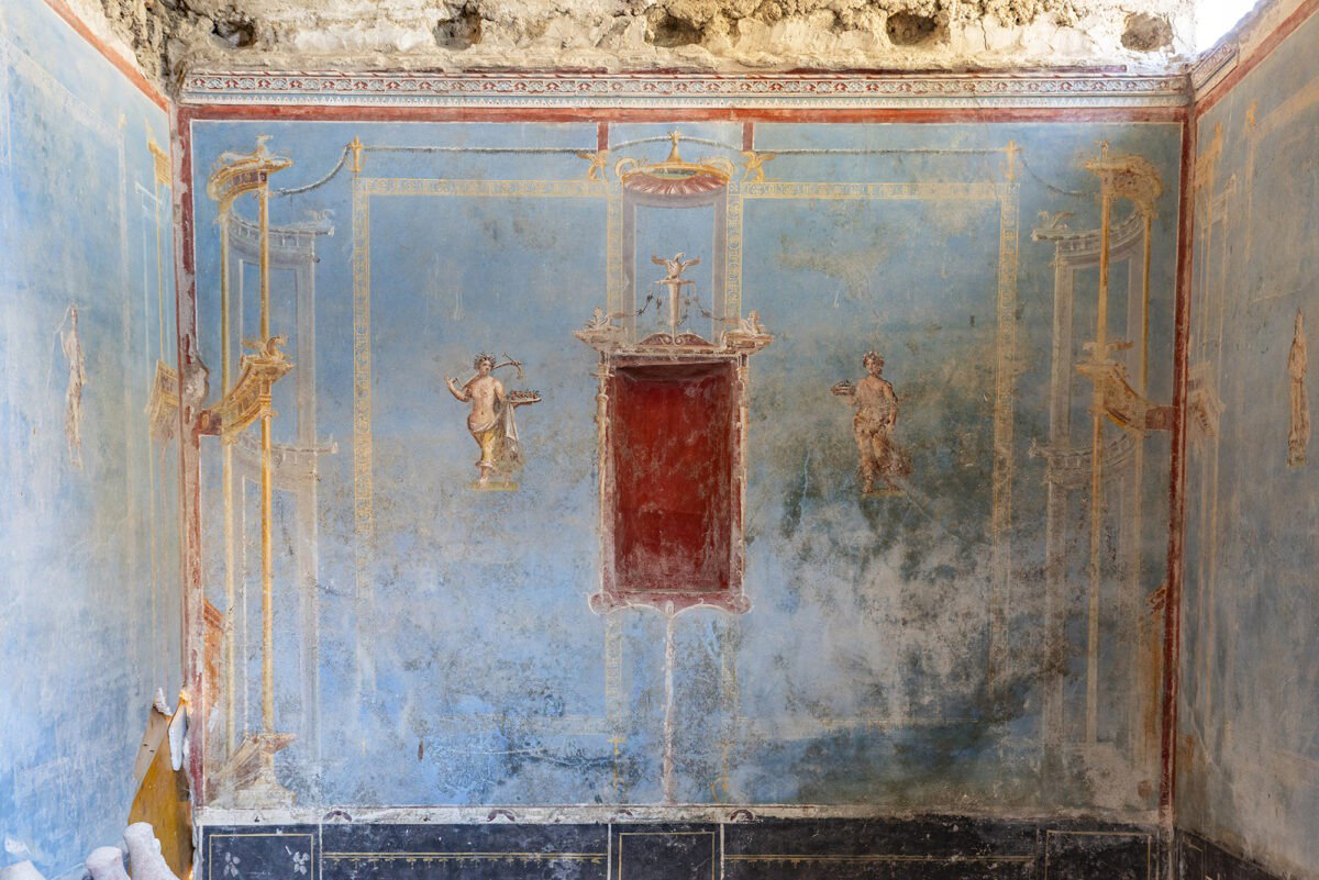Archeolodzy odkryli błękitne pomieszczenie w Pompejach. Cena pigmentu była niewyobrażalna