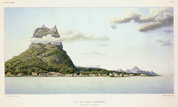 bora bora na XIX wiecznej ilustracji