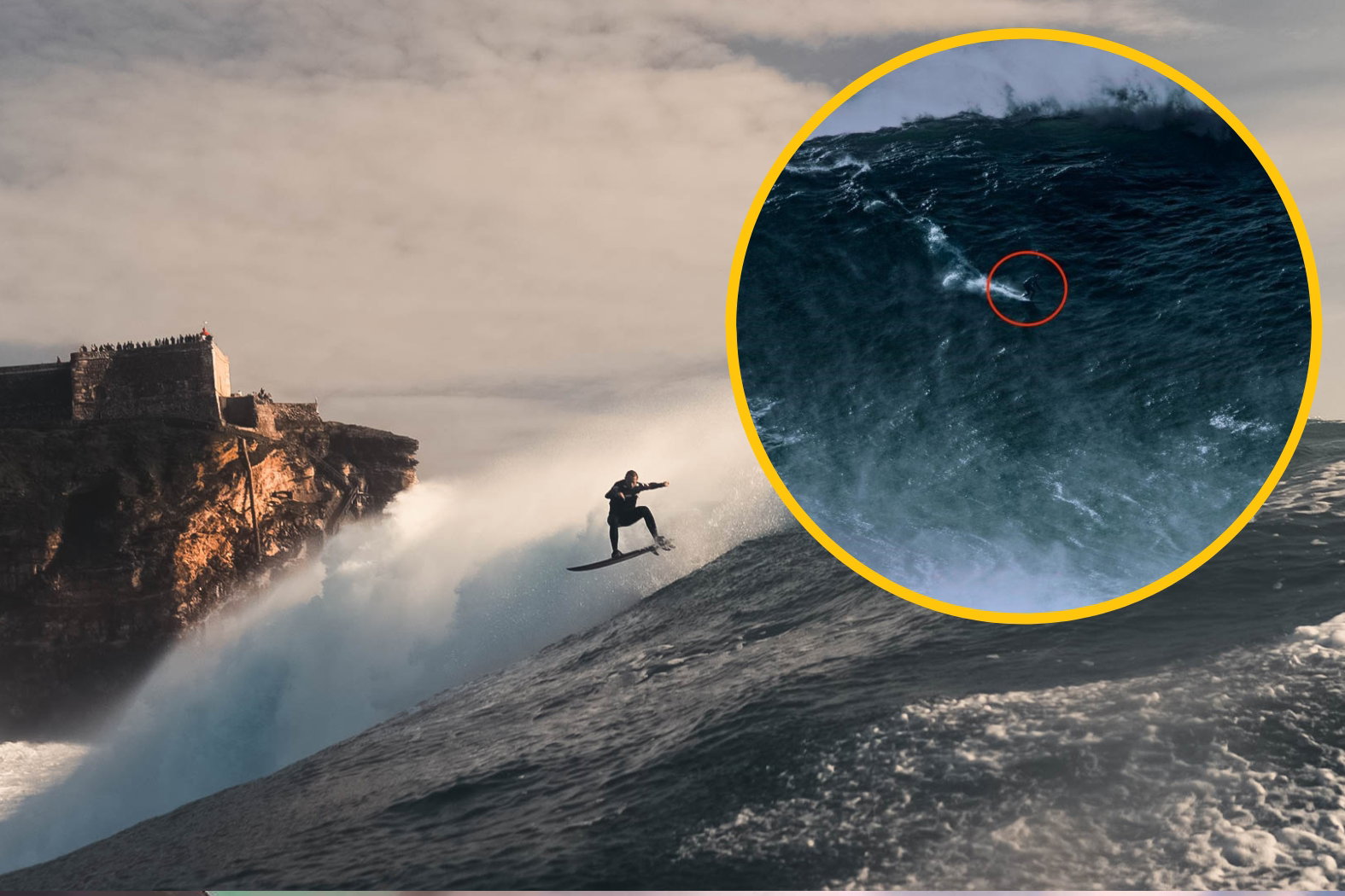 Adam Warchoł pobił polski rekord surfingu w Nazaré