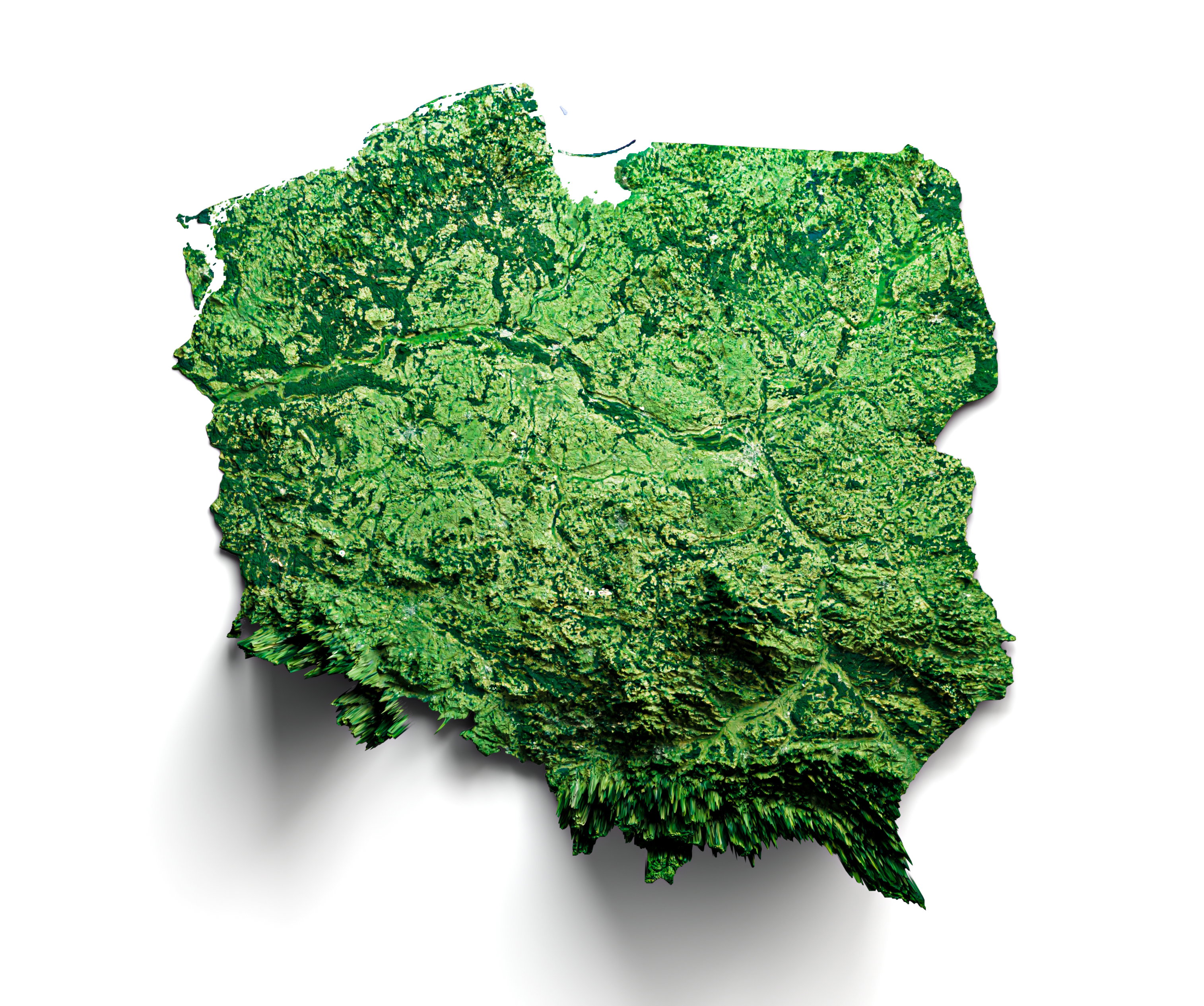 Mapa topograficzna Polski