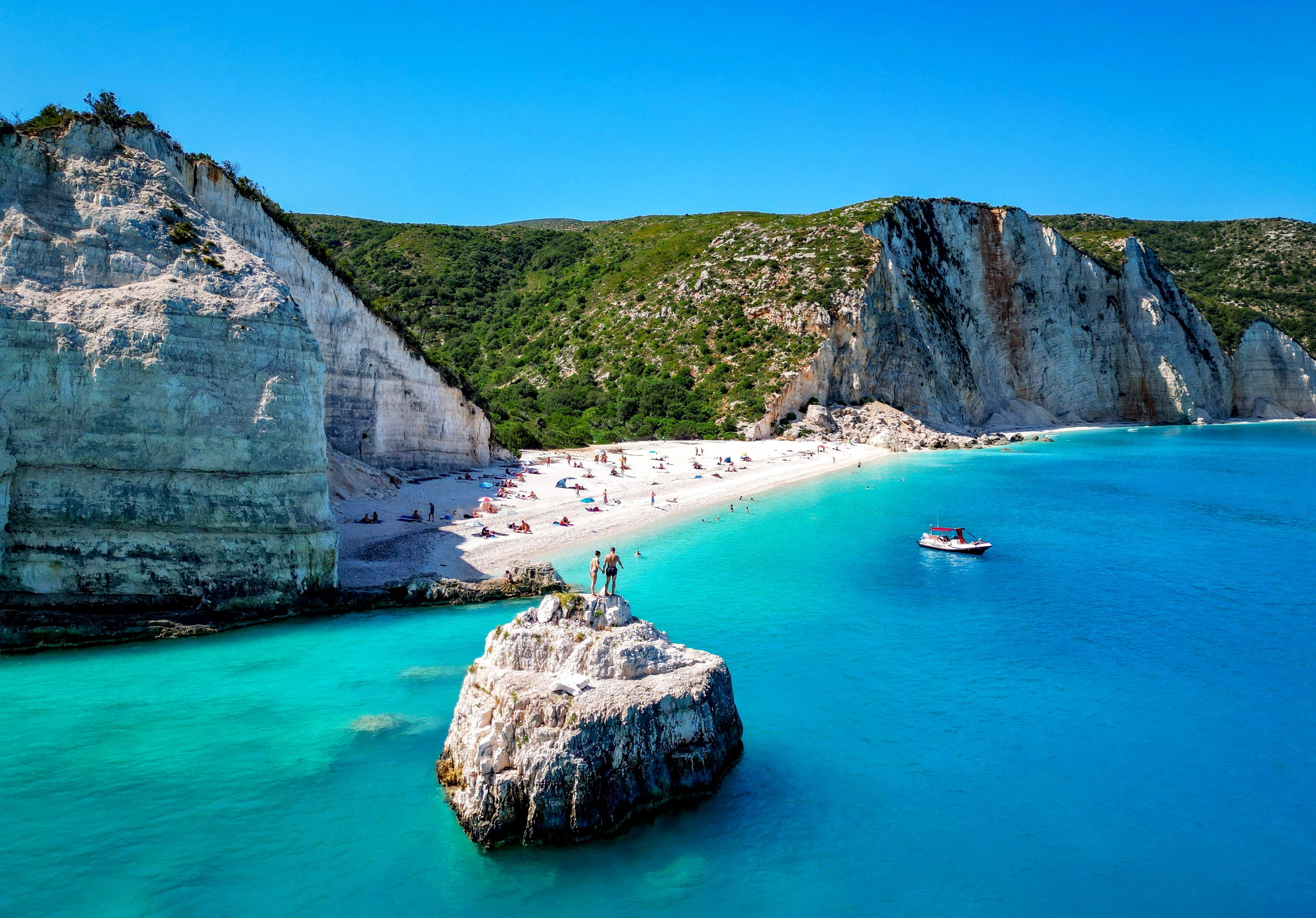 Fteri Beach, Kefalonia, Grecja