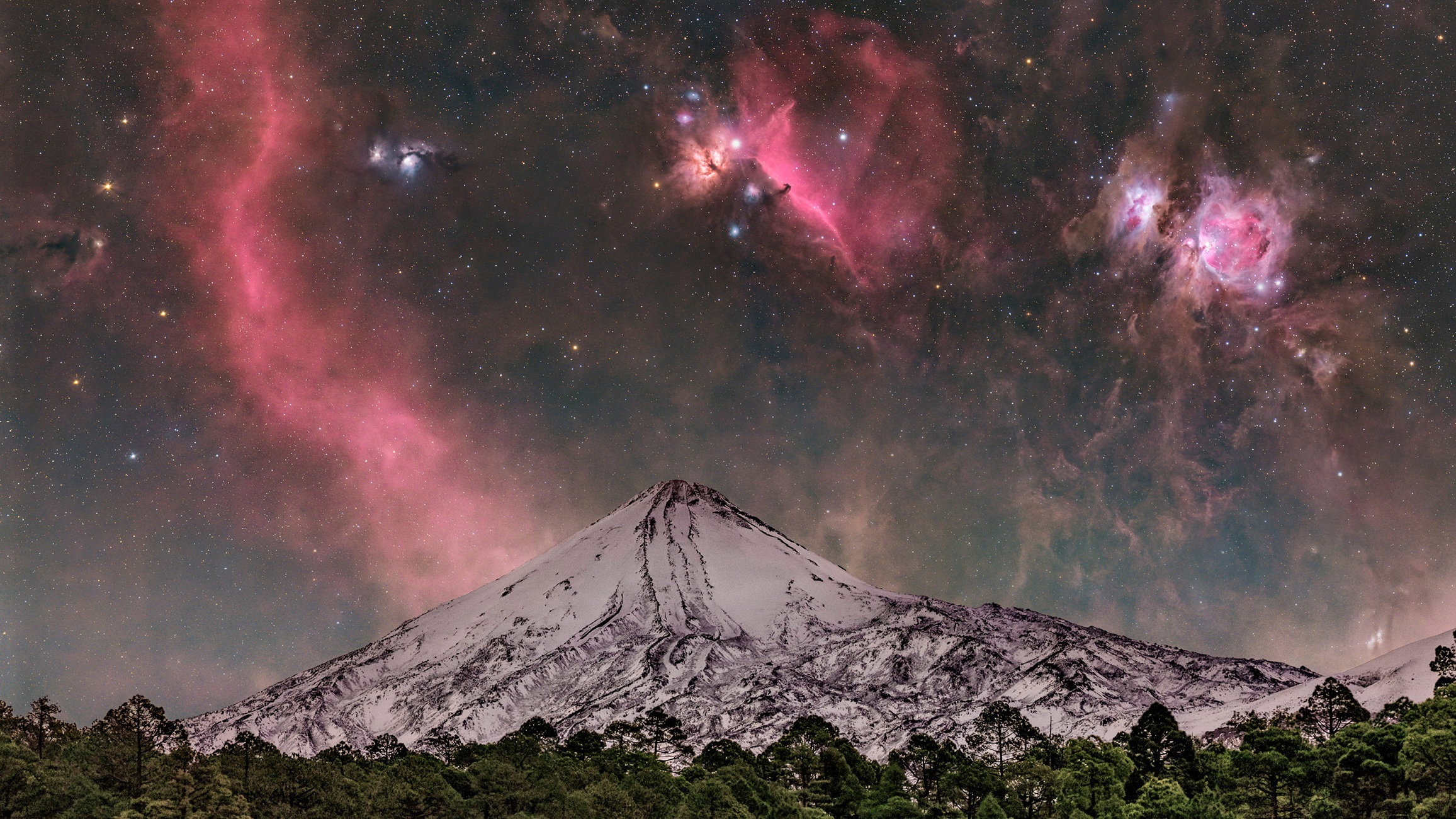 Orion na wulkanem Teide