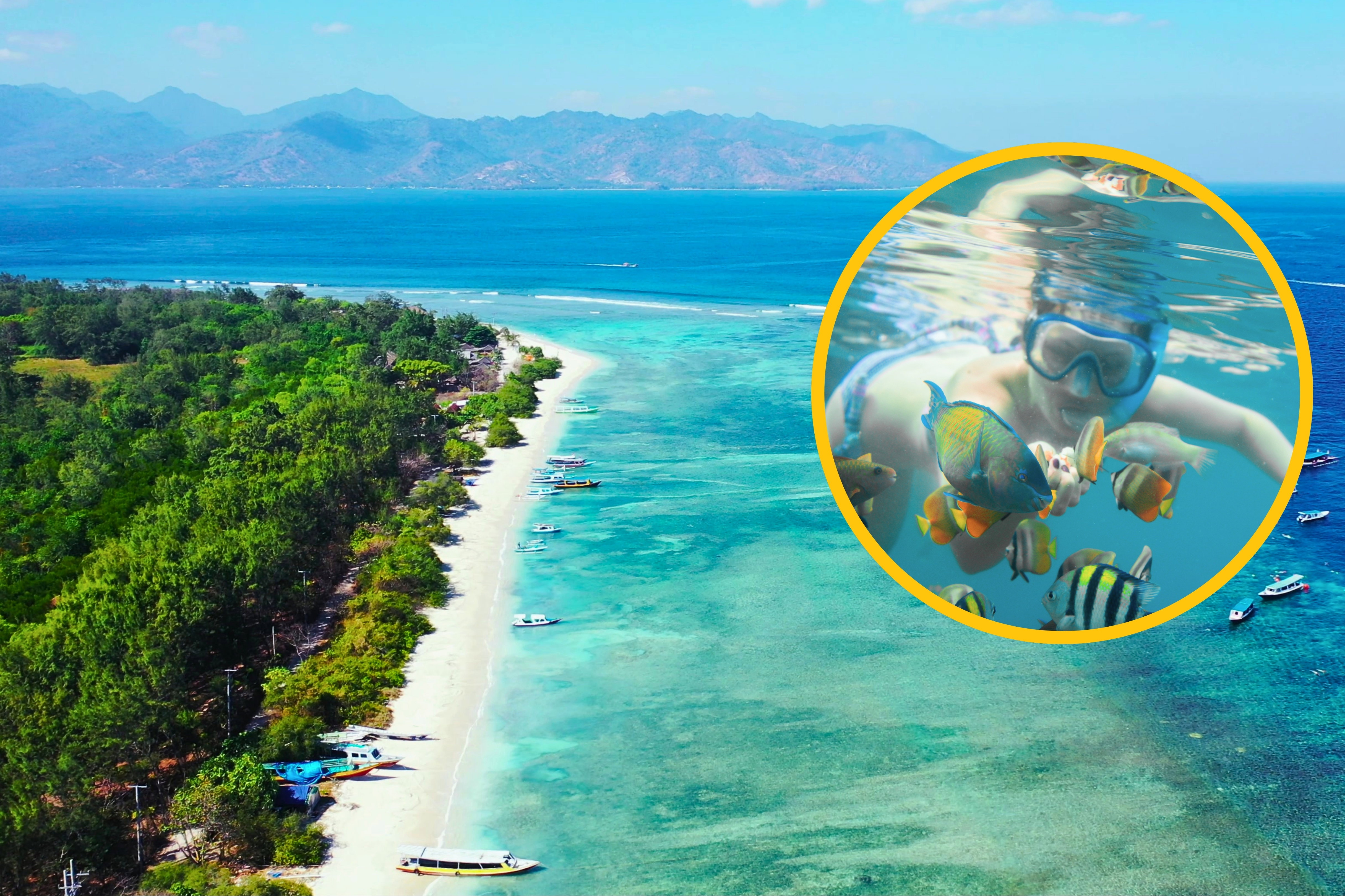 Gili Trawangan najlepszym miejscem do pływania