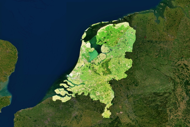 mapa holandii