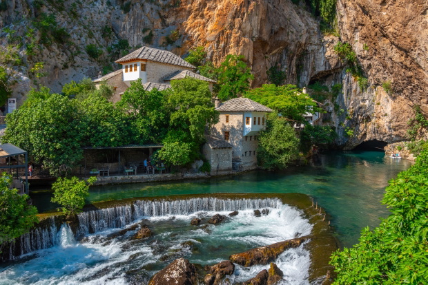 Blagaj – klasztor derwiszów i źródło rzeki Buna