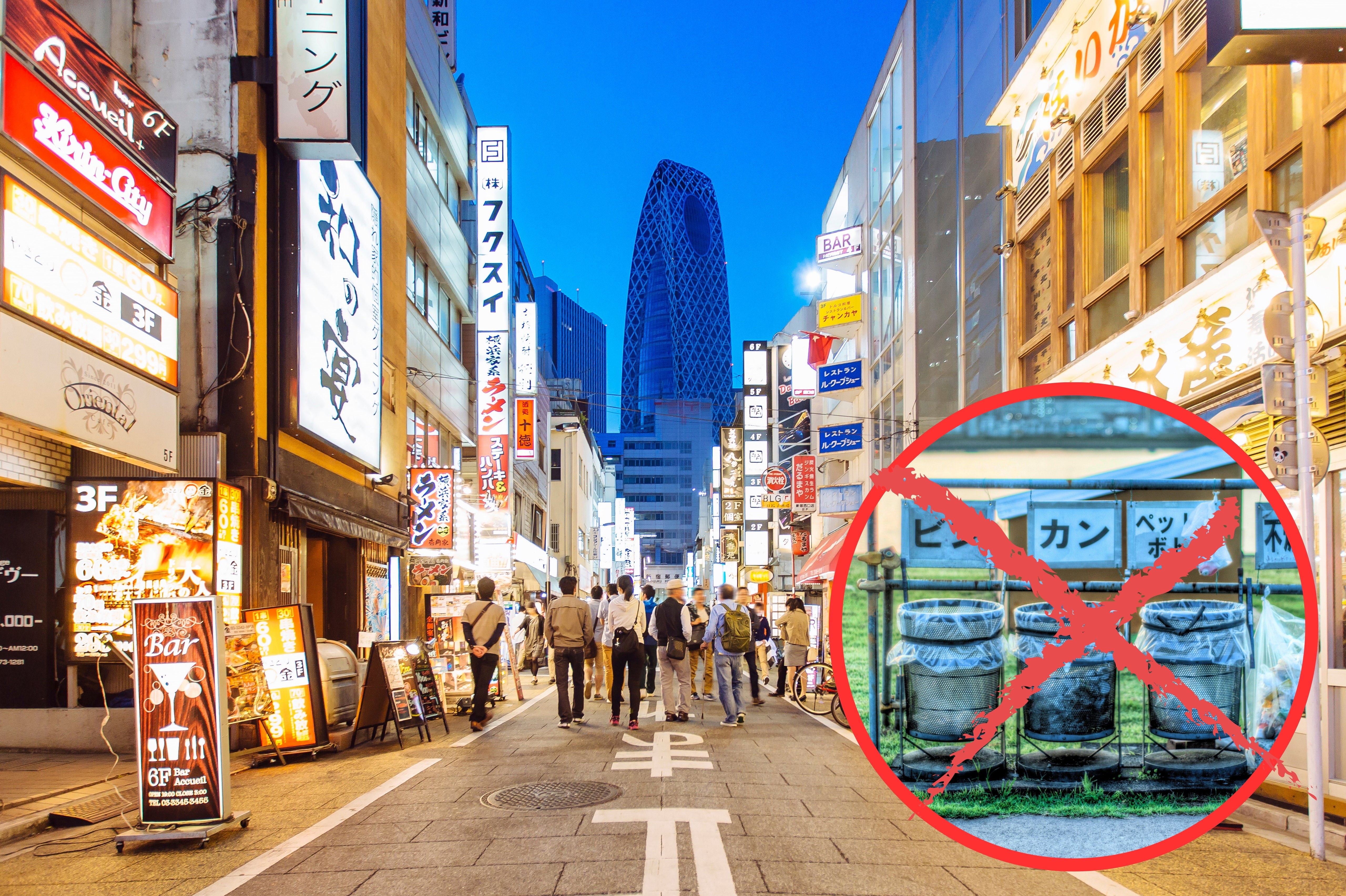 Dlaczego w Japonii nie ma koszy na śmieci?