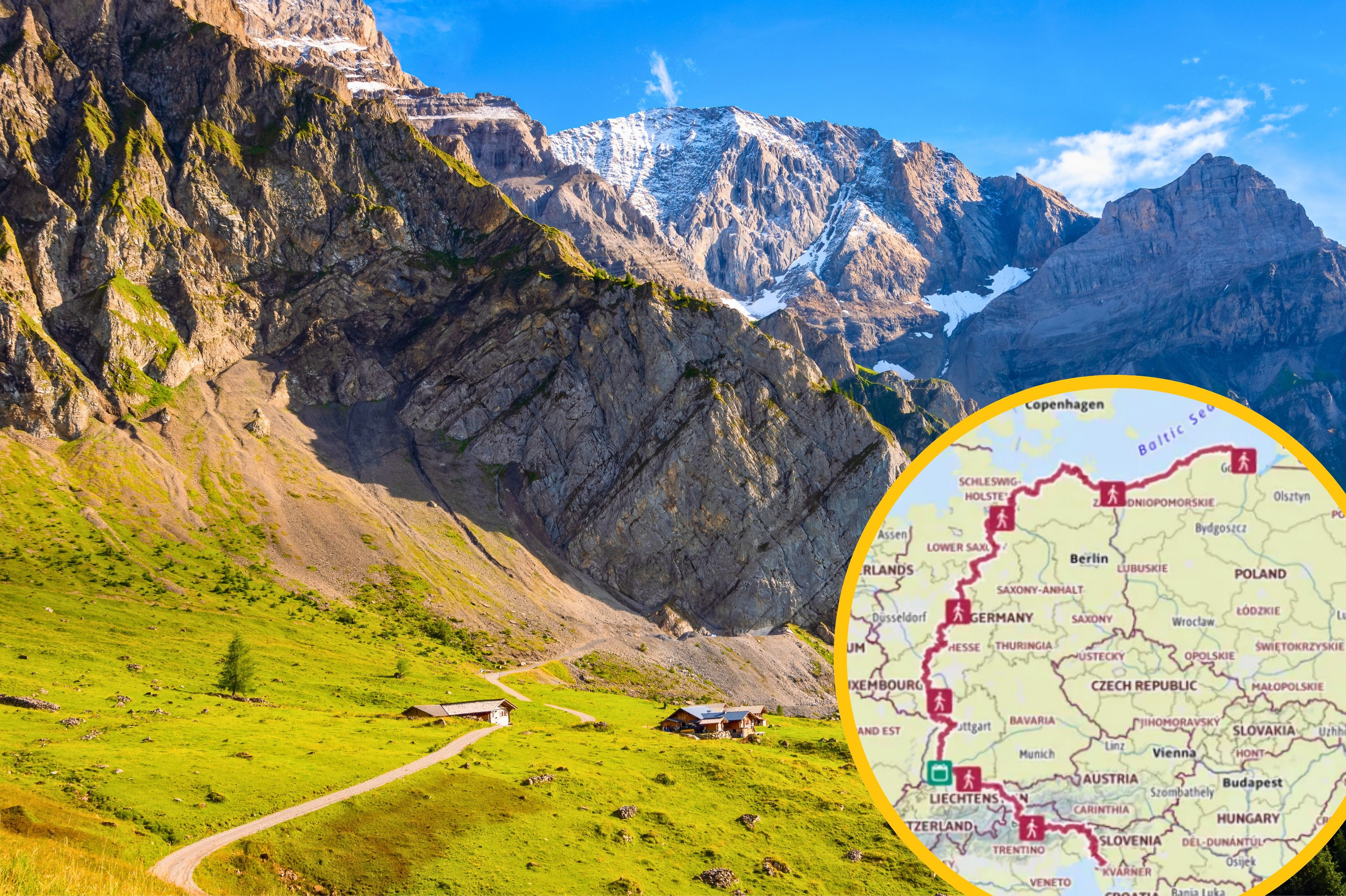 Wysokogórski szlak pieszy Via Alpina między Kanderstegiem a Adelboden, Wyżyna Berneńska, Szwajcaria