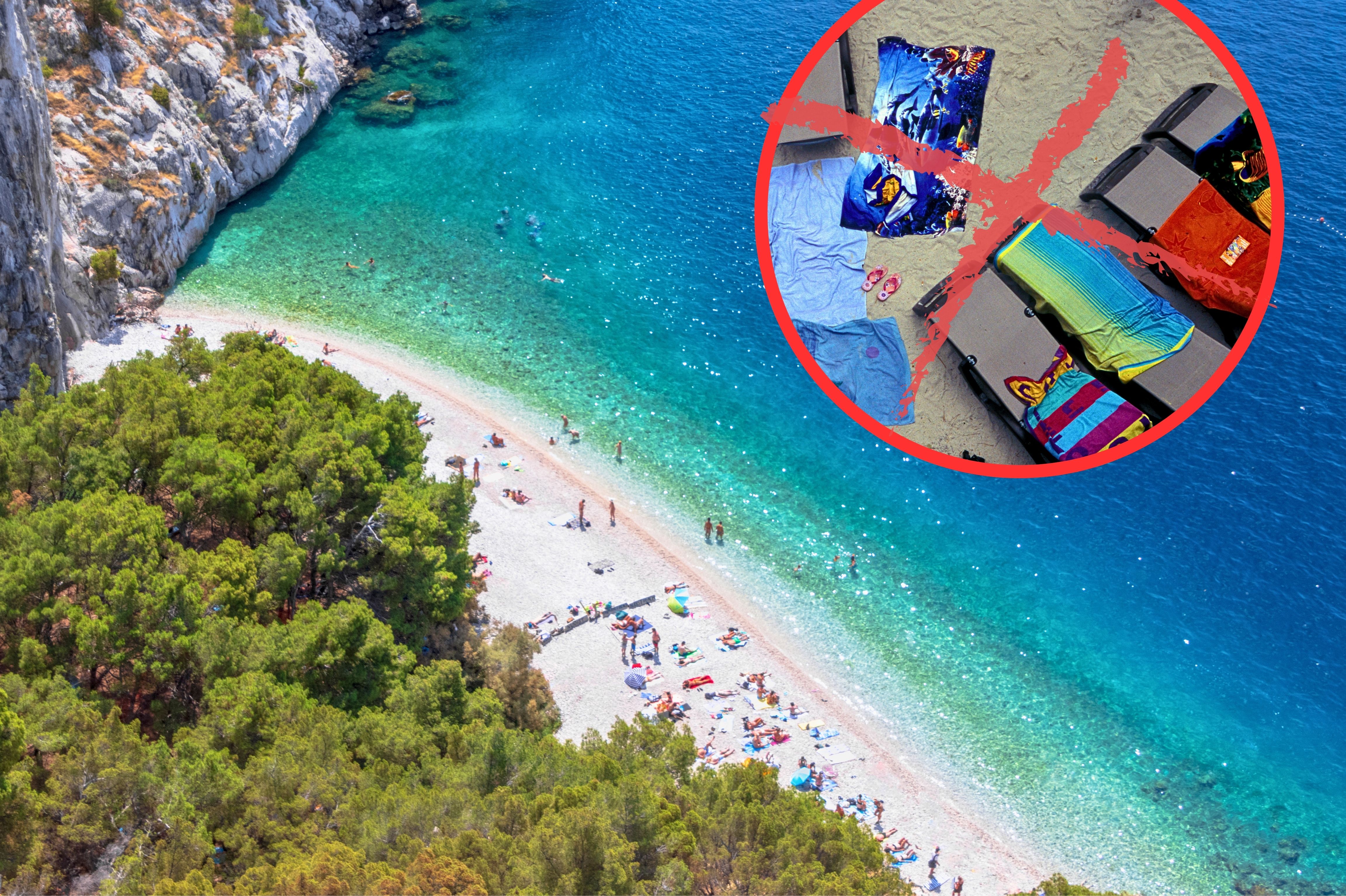 Chorwacja walczy z rezerwowaniem plaż. Służby usuwają ręczniki