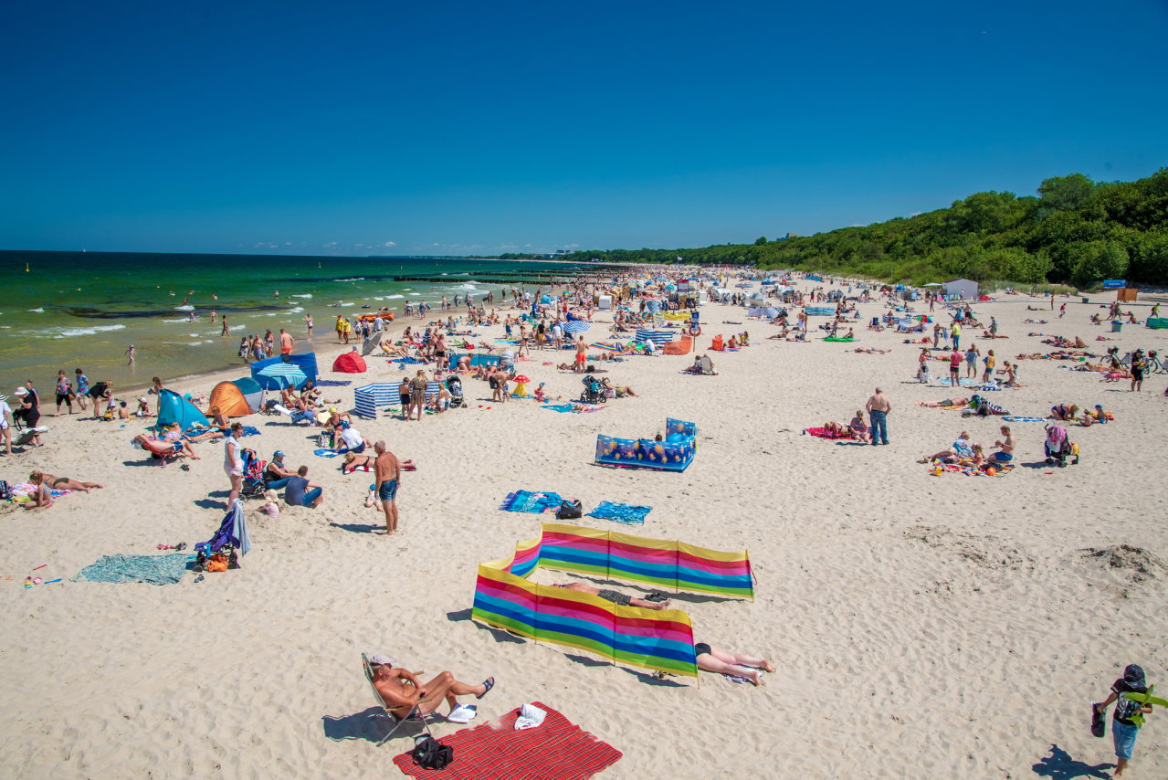 Plaża w Kołobrzegu