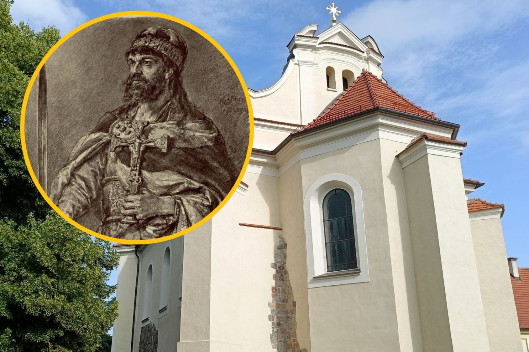 Palatium może być częściowo pod późniejszych kościołem pw. Św. Jerzego