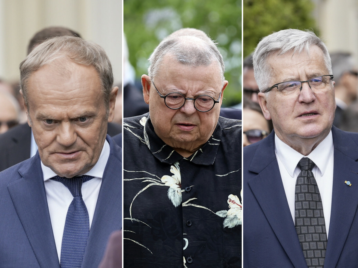 Dziś pogrzeb Andrzeja Olechowskiego. Przybyli Mann, Tusk, Komorowski i inni