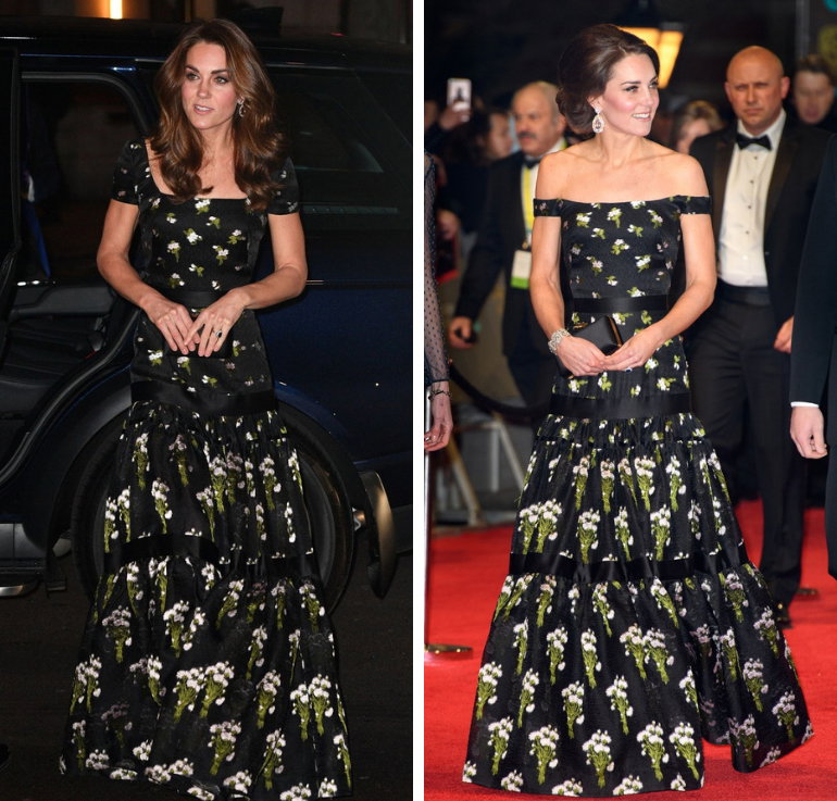 Księżna Kate w suknie Alexandra McQueena Resort 2016 2